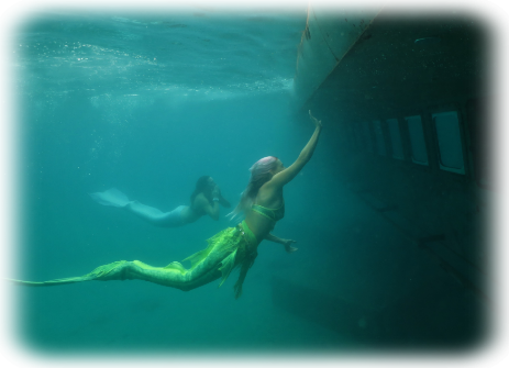 mermaid show submarine at Golfo Aranci